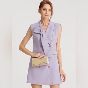 NIB Dreubea Women's Glittering Envelope Evening Shoulder Crossbody